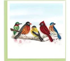 QuillingCard Quilled Greeting Card – Songbirds