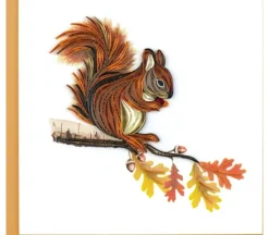 QuillingCard Quilled Greeting Card – Squirrel