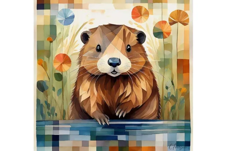 Quiltberry Farm Notecard – Baby Fox