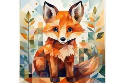 Quiltberry Farm Notecard – Baby Fox