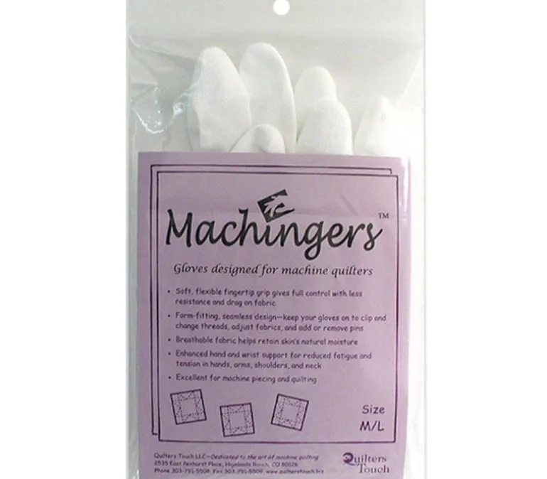 Quilters Touch Machingers Gloves – Medium/Large