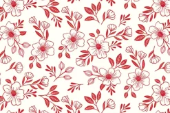 Radiante Ruby Red Dots on Cloud White