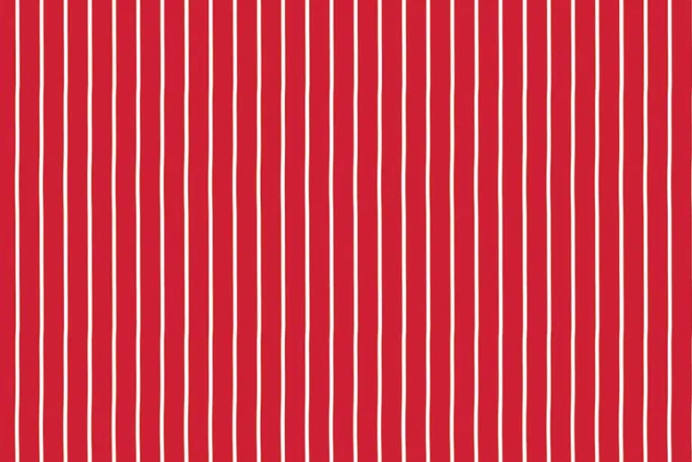 Radiante Ruby Red Dots on Cloud White