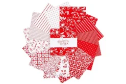 Radiante Ruby Red Dots on Cloud White