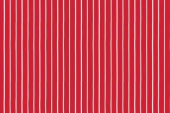 Radiant Ruby Stripe Red on Cloud White