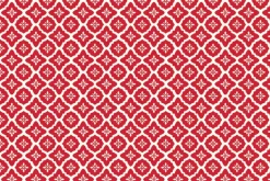 Radiant Ruby Stripe Red on Cloud White