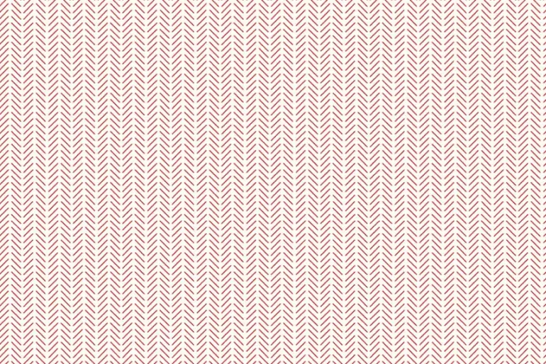 Radiant Ruby Stripe Red on Cloud White