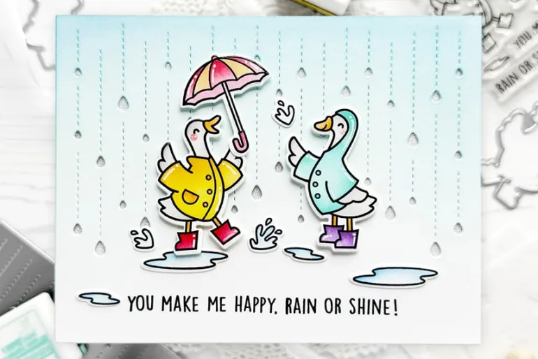 Rainbow Sentiments Stamp Set