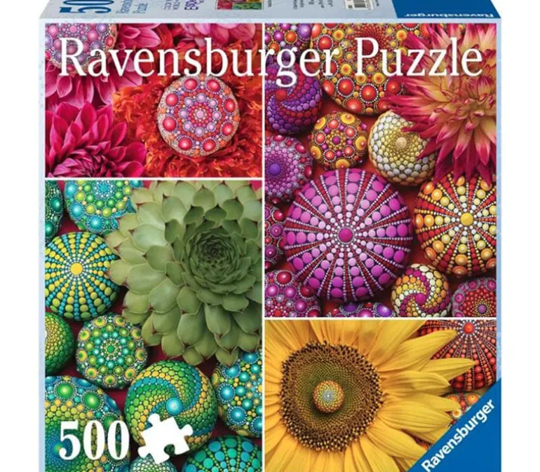 Ravensburger Color Your World Series Mandala Blooms Puzzle – 500 Piece