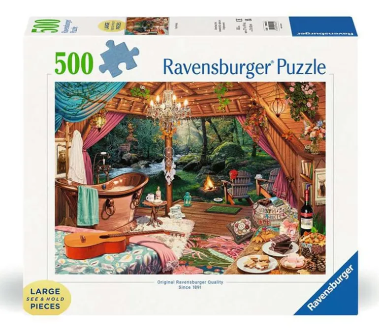 Ravensburger Cozy Boho Studio Puzzle – 500 Piece Large Format
