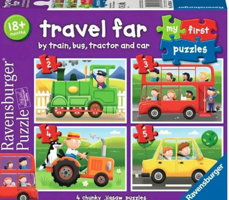 Ravensburger Travel Far Puzzle – 4 Puzzles