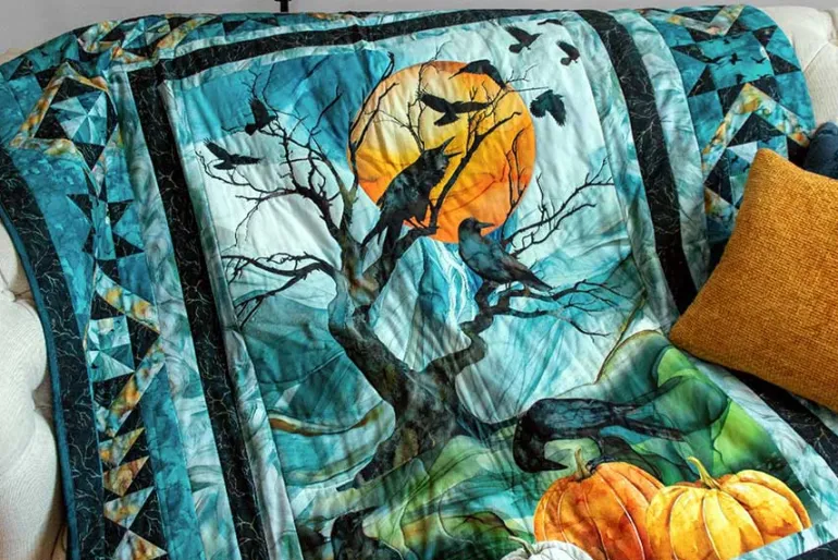 Raven’s Call Mirage Texture in Nightfall Blue
