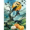 Raven’s Call Ravens in Branches pale blue