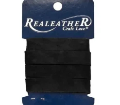 Realeather Crafts Suede Strip – Black