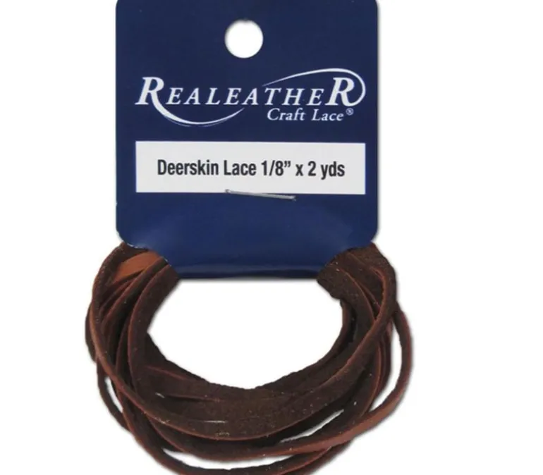 Realeather Deerskin Lace – 1/8-inch x 2-yard – Saddletan
