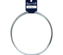 Realeather Metal Rings – 7-inch – Silver – 3 Piece