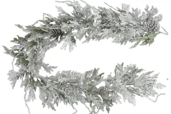65″ Red Ball Ornament Garland