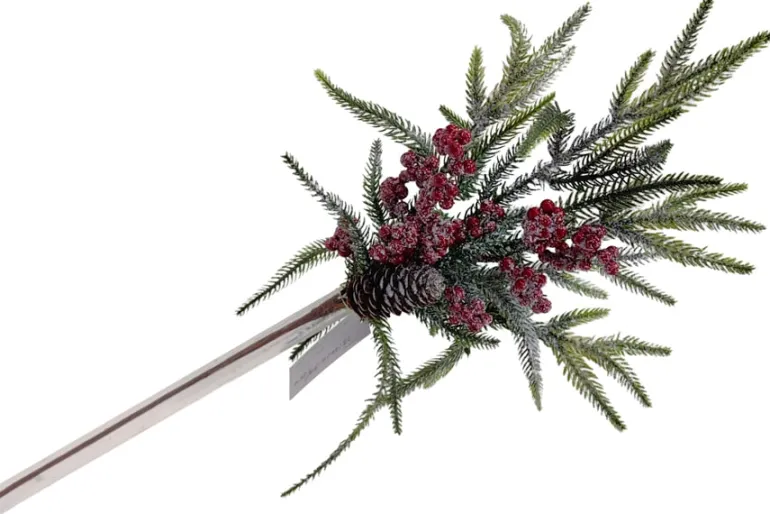 65″ Red Ball Ornament Garland