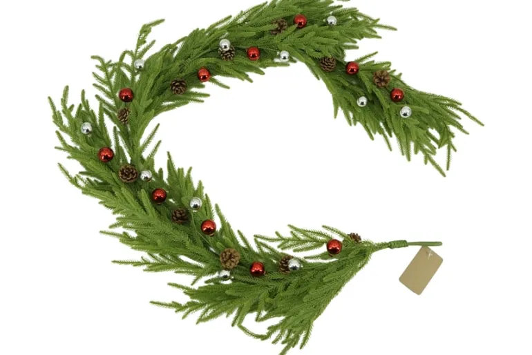 32″ Red Jingle Bell Spray