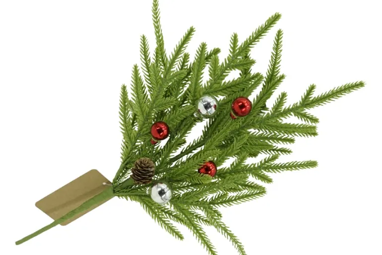 32″ Red Jingle Bell Spray