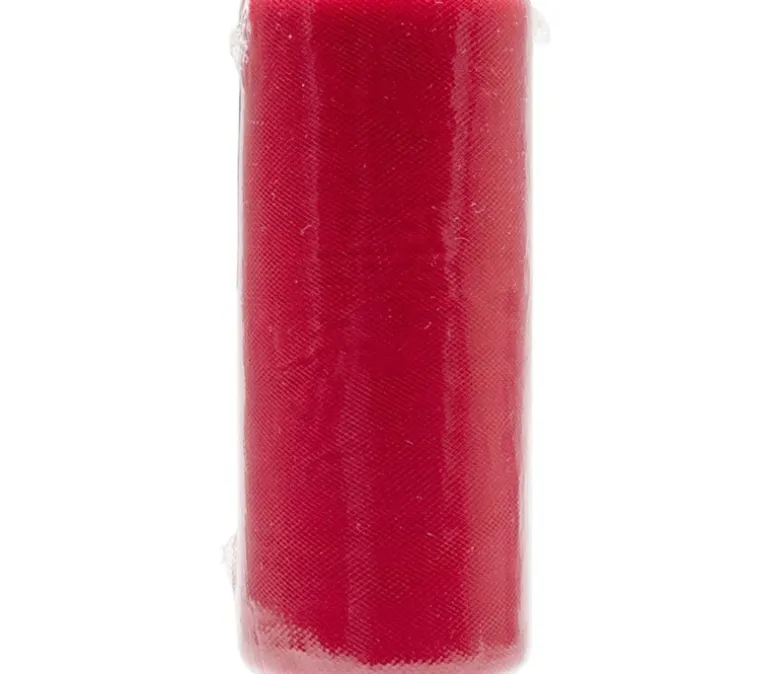 Red Tulle Netting 6-inches by 25-Yard Spool