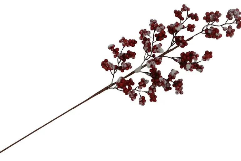 15″ Red Velvet Poinsettia Stem