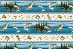 Reeled in Fish and Lures Novelty Stripe