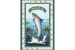 Reeled In Trout Panel, 24-inches by 43-inches