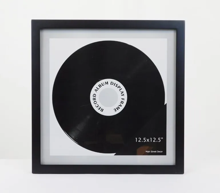 Regal Black Record Frame – 12.5-inch x 12.5-inch