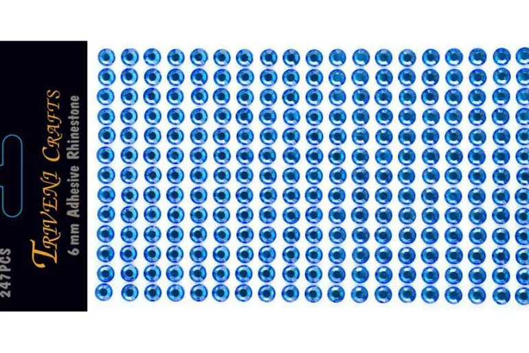 Rhinestone Dot Stickers – 4mm – Clear