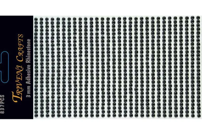Rhinestone Dot Stickers – 3mm – Clear