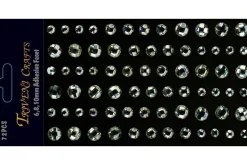 Rhinestone Dot Stickers – 3mm – Clear