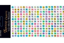 Rhinestone Dot Stickers – 4mm – Dark Purple