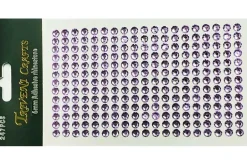 Rhinestone Dot Stickers – 4mm – Dark Purple