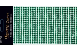 Rhinestone Dot Stickers – 4mm – Emerald