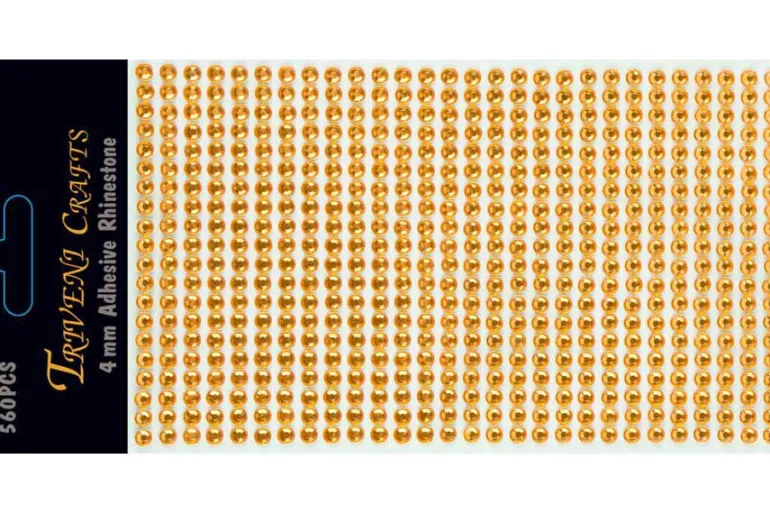 Rhinestone Dot Stickers – 4mm – Emerald