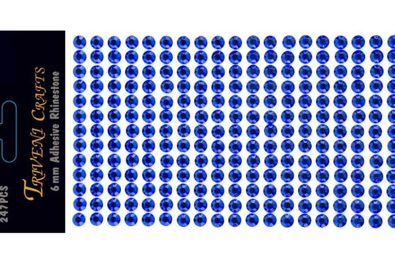Rhinestone Dot Stickers – 4mm – Jet Black