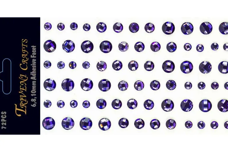 Rhinestone Dot Stickers – 4mm – Jet Black