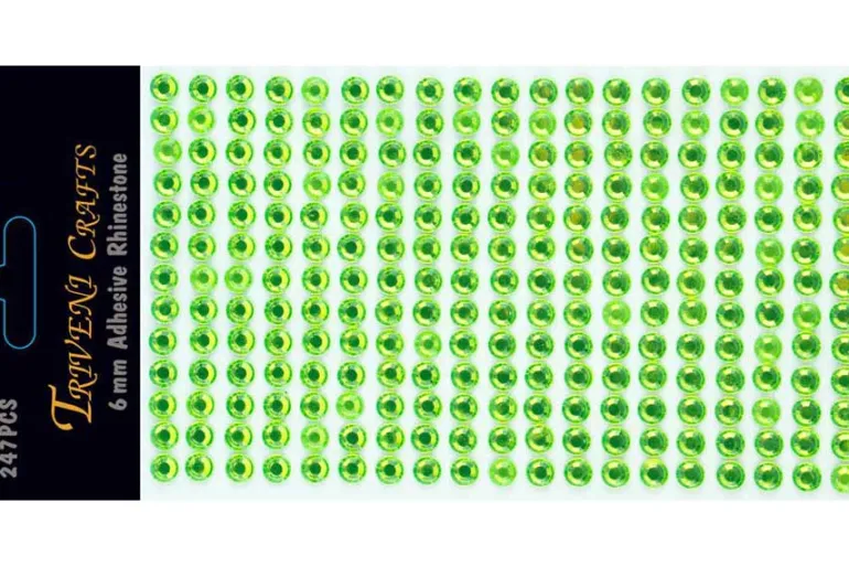 Rhinestone Dot Stickers – 3mm – Red