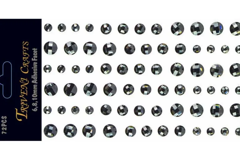 Rhinestone Dot Stickers – 3mm – Red
