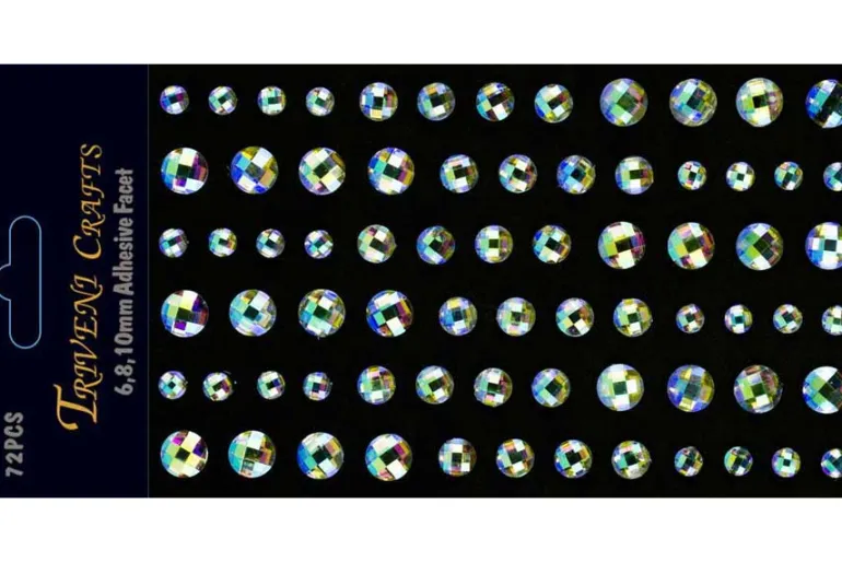 Rhinestone Dot Stickers – 3mm – Red