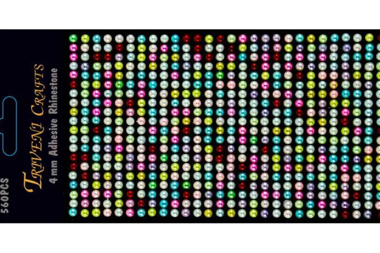 Rhinestone Dot Stickers – 3mm – Red