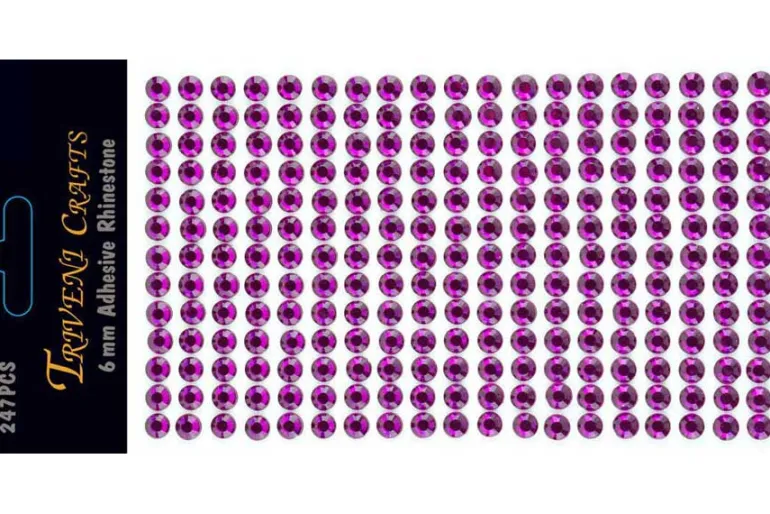 Rhinestone Dot Stickers – 3mm – Red