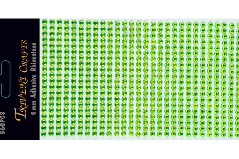 Rhinestone Facet Stickers – 6-10mm – Black