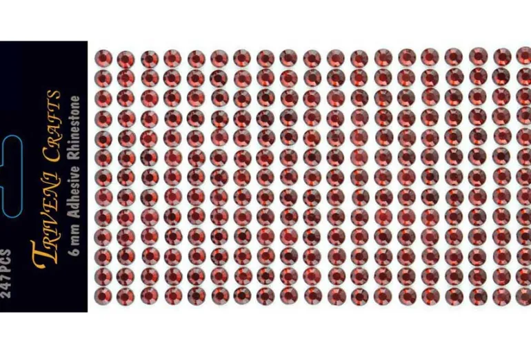 Rhinestone Facet Stickers – 6-10mm – Black