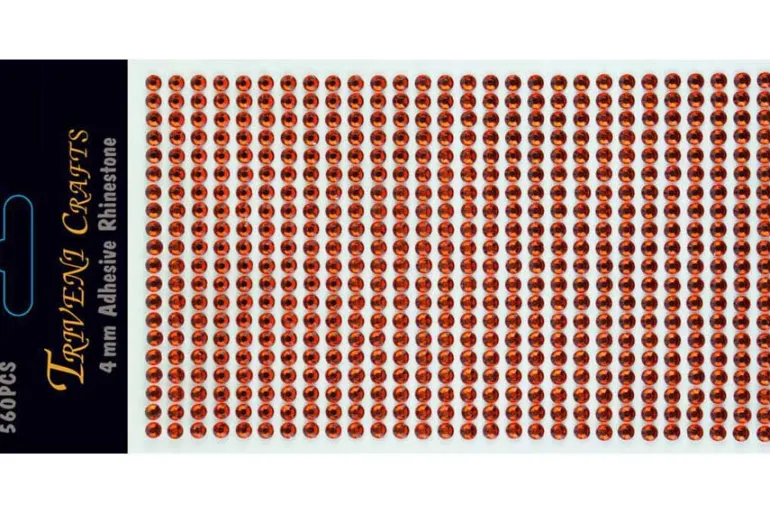 Rhinestone Facet Stickers – 6-10mm – Black