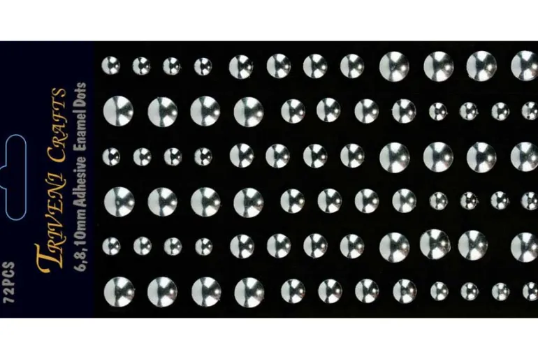 Rhinestone Heart Stickers – 6-12mm – Red