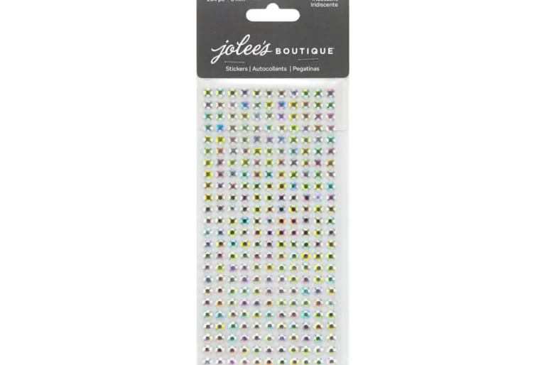Rhinestone Sticker Sheet – 6mm – Gold