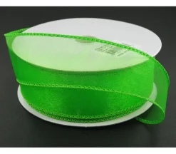 Ribbon – Lime Wired Edge Sheer 1.5-inch