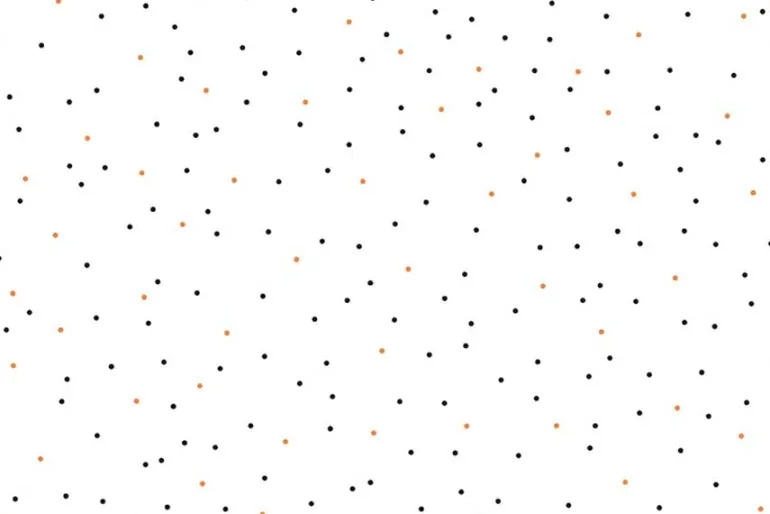 Riley Blake Halloween Ticking Stripe Orange, Grey and Black